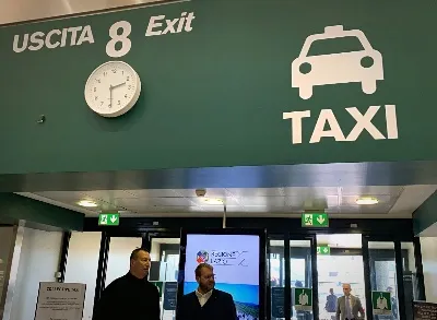 Taksi pribadi di bandara Milan